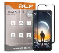 REY 2 x 3D Curved Screen Protector for CUBOT KINGKONG ACE 2 - KINGKONG ACE 3, Black, Full Protection, 3D / 4D / 5D