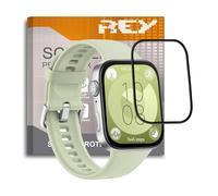 REY 2 x 3D Curved Screen Protector for Huawei Watch FIT 3 - FIT 4 - FIT 4 Pro, Black, Full Protection, 3D / 4D / 5D