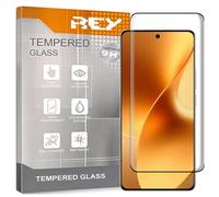 REY 2 x 3D Curved Screen Protector for OPPO REALME 15 - REALME 15 PRO, Black, Full Protection, 3D / 4D / 5D