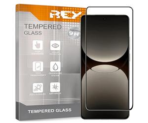 REY 2 x 3D Curved Screen Protector for Oppo Realme GT 7 - Realme GT 7T, Black, Full Protection, 3D / 4D / 5D