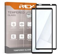 REY 2 x 3D Curved Screen Protector for Sony Xperia 10 VII, Black, Full Protection, 3D / 4D / 5D