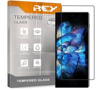REY 2 x 3D Curved Screen Protector for Vivo X Fold, Black, Full Protection, 3D / 4D / 5D