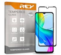REY 2 x 3D Curved Screen Protector for VIVO Y18T, Black, Full Protection, 3D / 4D / 5D