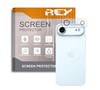 REY 2 x Curved Screen Protector 3D Rear Camera for iPhone 17 Air, Black, Full Protection, 3D/4D/5D