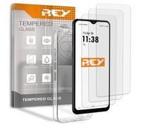 REY 3 x Screen Protector and Case for TCL 60 NXTPAPER 4G, Tempered Glass and High Resistance TPU Silicone