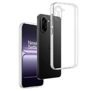 REY 3 x Transparent Gel Case for Oneplus Nord CE 5 5G - Ace 5 Racing, Ultra Thin 0.33 mm, Thermoplastic Polyurethane Silicone, High Strength and Flexibility