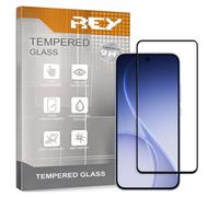 REY 3D Tempered Glass Screen Protector for OPPO RENO15 F - RENO15 FS - A6 PRO 4G/5G Black Screen Protector 9H+ Hardness Anti-Scratch Oil Bubbles Full Protection 3D 4D 5D