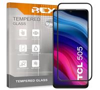 REY 3D Tempered Glass Screen Protector for TCL 50 5G Black Screen Protector 9H+ Hardness Anti-Scratch Oil Bubbles Full Protection 3D 4D 5D