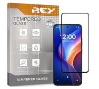 REY 3D Tempered Glass Screen Protector for TCL K70 - K70 Power Black Screen Protector 9H+ Hardness Anti-Scratch Oil Bubbles Full Protection 3D 4D 5D