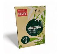 Rey Adagio A3 160gsm (250 Sheets) Buttercup Paper - for Laser, Copiers and Inkjet Printers - 1 Ream