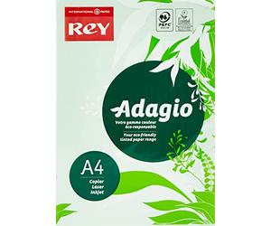 Rey Adagio A4 160gsm Green Card - 1 Ream (250 Sheets)