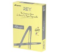 REY Adagio A4 80GSM Tinted Paper, Yellow, Pack of 500 - ADAGI080X693