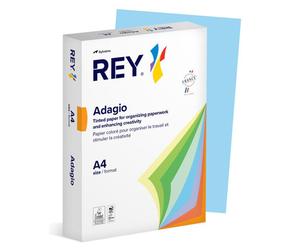 Rey Adagio Paper A4 80gsm Bright Blue (Ream 500) RYADA080X421