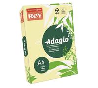 REY Adagio A4 80GSM Tinted Paper, Yellow, Pack of 500 - ADAGI080X693