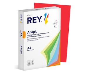 Rey Adagio Paper A4 80gsm Deep Red (Ream 500) RYADA080X429