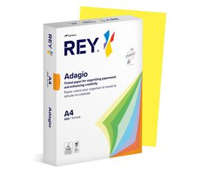 Rey Adagio Paper A4 80gsm Deep Yellow (Ream 500) RYADA080X425