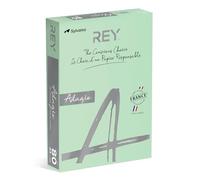 REY Adagio A4 80GSM Tinted Paper, Green, Pack of 500 - ADAGI080X688