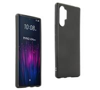 REY Case Cover for HTC U24 Pro, Anti-Slip, Black, Elegant and Lightweight, Premium Flexible TPU