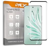 REY Curved Phone Screen Protector for Honor 70, Black, Premium Tempered Glass, 3D / 4D / 5D, Anti Breaking