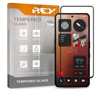REY Curved Screen Protector for Nothing Phone 3A - 3A Pro, Black, Premium Tempered Glass, 3D/4D/5D, Anti-Breakage