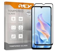 REY Curved Screen Protector for ZTE Blade A76, Black, Premium Tempered Glass, 3D / 4D / 5D, Anti-Breakage
