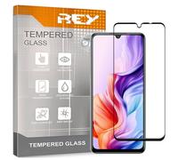 REY Curved Screen Protector for ZTE Blade V70 Max, Black, Premium Tempered Glass, 3D / 4D / 5D, Anti-Breakage