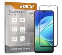 REY Pack of 2 3D Tempered Glass Screen Protectors for BLACKVIEW Wave 10-10C, Black, Screen Protector 9H+ Hardness, Anti-Scratch Oil Bubbles, Full Protection, 3D, 4D, 5D