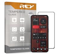 REY Pack of 2 3D Tempered Glass Screen Protectors for Nothing Phone 4A - 4A PRO, Black, Screen Protector 9H+ Hardness, Anti-Scratch Oil Bubbles, Full Protection, 3D, 4D, 5D