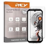 REY Pack of 2 Tempered Glass Screen Protectors for DOOGEE V MAX PRO - V MAX - V MAX S, Screen Protector, Screen Protector 9H+ Hardness, Anti-Scratch Oil Bubbles