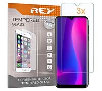 REY Screen Protector for BLACKVIEW A60 - A60 PRO, Tempered Glass Film, Premium quality, Perfect protection for scratches, breaks, moisture, [Pack 3x]