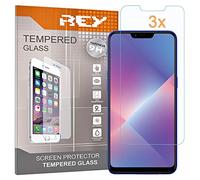 REY Screen Protector for OPPO A5 / OPPO A3s, Tempered Glass Film, Premium quality, Perfect protection for scratches, breaks, moisture, [Pack 3x]