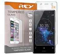 REY Screen Protector for SONY XPERIA XZ2 PREMIUM, Tempered Glass Film, Premium quality, [Pack 3x]