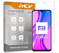 REY Screen Protector for Xiaomi Redmi 9 - 9A - 9C - 9AT - 10A, Tempered Glass, 9H+ Hardness, Anti-Fingerprint, 1 Piece