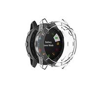 REYDA 2 Pack Watch Case Compatible for Garmin Fenix 6X/6X Pro, Ultra-Thin Soft TPU Silicone Edge Bumper Case Impact Resistant Frame Protective Cover for Garmin Fenix 6X/6X Pro (NO Screen Protector)