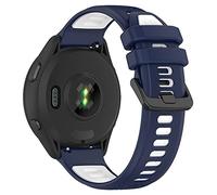 REYDA 20mm Silicone Strap Compatible with Garmin Forerunner 55/70/158/165/170/245/570 42mm/645 Strap, Soft Flexible Breathable Silicone Bracelet Sport Wristband Replacement Strap for Garmin D2 Air