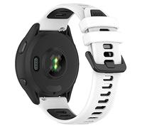 REYDA 20mm Silicone Strap Compatible with Garmin Forerunner 55/70/158/165/170/245/570 42mm/645 Strap, Soft Flexible Breathable Silicone Bracelet Sport Wristband Replacement Strap for Garmin D2 Air