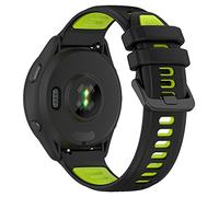 REYDA 20mm Silicone Strap Compatible with Garmin Forerunner 55/70/158/165/170/245/570 42mm/645 Strap, Soft Flexible Breathable Silicone Bracelet Sport Wristband Replacement Strap for Garmin D2 Air