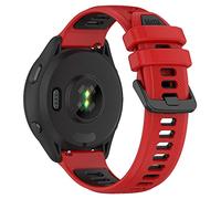 REYDA 20mm Silicone Strap Compatible with Garmin Forerunner 55/70/158/165/170/245/570 42mm/645 Strap, Soft Flexible Breathable Silicone Bracelet Sport Wristband Replacement Strap for Garmin D2 Air