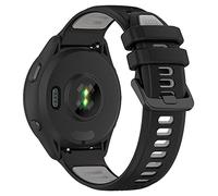 REYDA 20mm Silicone Strap Compatible with Garmin Forerunner 55/70/158/165/170/245/570 42mm/645 Strap, Soft Flexible Breathable Silicone Bracelet Sport Wristband Replacement Strap for Garmin D2 Air