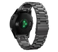 REYDA 22mm Quick Fit Metal Strap Compatible for Garmin Fenix 8 Pro 47mm/8 47mm/E 47mm/7/7 Pro/6/6 Pro/5/5 Plus, Solid Adjustable Stainless Steel Wristband Replacement Strap for Garmin Descent G2/G1