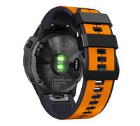 REYDA 22mm Quick Fit Silicone Strap Compatible with Garmin Fenix 8 Pro 47mm/8 47mm/E 47mm/7/7 Pro/6/6 Pro/5/5 Plus, Soft Flexible Silicone Wristband Bracelet Replacement Strap for Garmin Descent G2/G1
