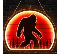 ReyeeInc Bigfoot Neon Sign, Bright Dimmable USB Powered Sasquatch Neon Lights Sign and Unique UV Printed Funny Big Foot Sasquatch Gifts for Men Women Adults Kids Bigfoot Lovers Wall Art Decors