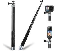REYGEAK Carbon Fiber Selfie Stick 3m 300cm for Insta360 X4/X3 Extendable Carbon Fiber Monopod for GoPro Hero 11/10/9, dji Action 4/3 and Other actions