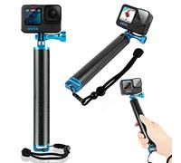 REYGEAK Carbon Fiber Waterproof Floating Hand Grip for GoPro Hero 11 10 9 8 7+ Insta360 DJI Osmo and Other Action, Underwater Selfie Stick Suitable for Surfing, Snorkeling, Underwater Shooting