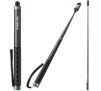 REYGEAK Invisible Selfie Stick for Insta360 X4, 300 cm Long, with 1/4 Screws, Waterproof Carbon Fiber Monopod for Insta360 X4/X3/X2/ONE/ONE RS/ONE