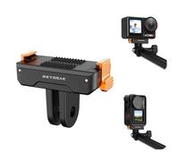 REYGEAK Quick Release Adapter Mount for DJI OSMO Action 5Pro/4/3,Magnetic Clamp Mount with Dual-Claw for DJI OSMO Action Accessories(1Pack)