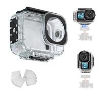 REYGEAK Waterproof Case for DJI Osmo Action 6, 60M/196FT Diving Accessories, Shockproof Protective Case with Dual Magnet for Vertical Landscape Format Changing, Anti-Reflective Tempered Glass, PC