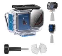 REYGEAK Waterproof Case for Osmo Action 5 Pro/Action4/3, 40M Diving Protective Case for DJI Osmo Action 4/3 Action 5/4/3 Magnetic Adapter Holder, Anti-Fog Film