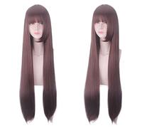 REYHS Anime Wig Akagi Cosplay Wig For Azur Lane, Long Brown Red Wig, Costume Halloween Wig, für Costume Party, Anime Show, Cosplay Event, Concerts, Daily wig