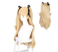 REYHS Anime Wig Fischl Cosplay Wig, Light Gold Wig, Costume Halloween Wig, For Halloween, Costume Party, Anime Show, Cosplay Event, Concerts, Daily use And andere Anlässe